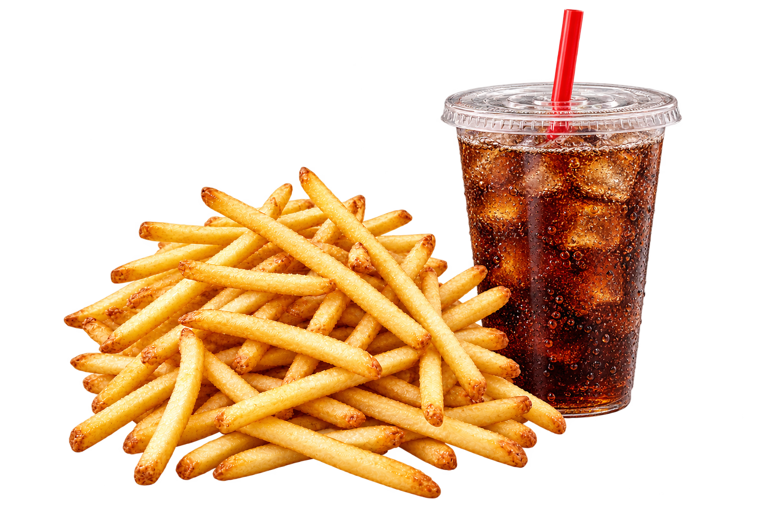 Shoestring Fries and Fountain Soda